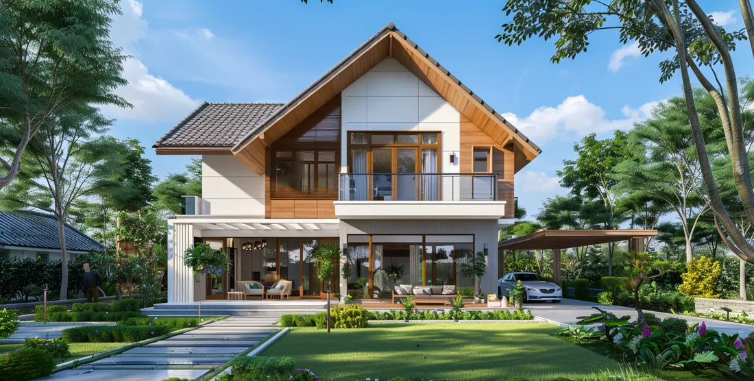 ภาพจำลองแนวทาง ไทยโมเดิร์น สองชั้น