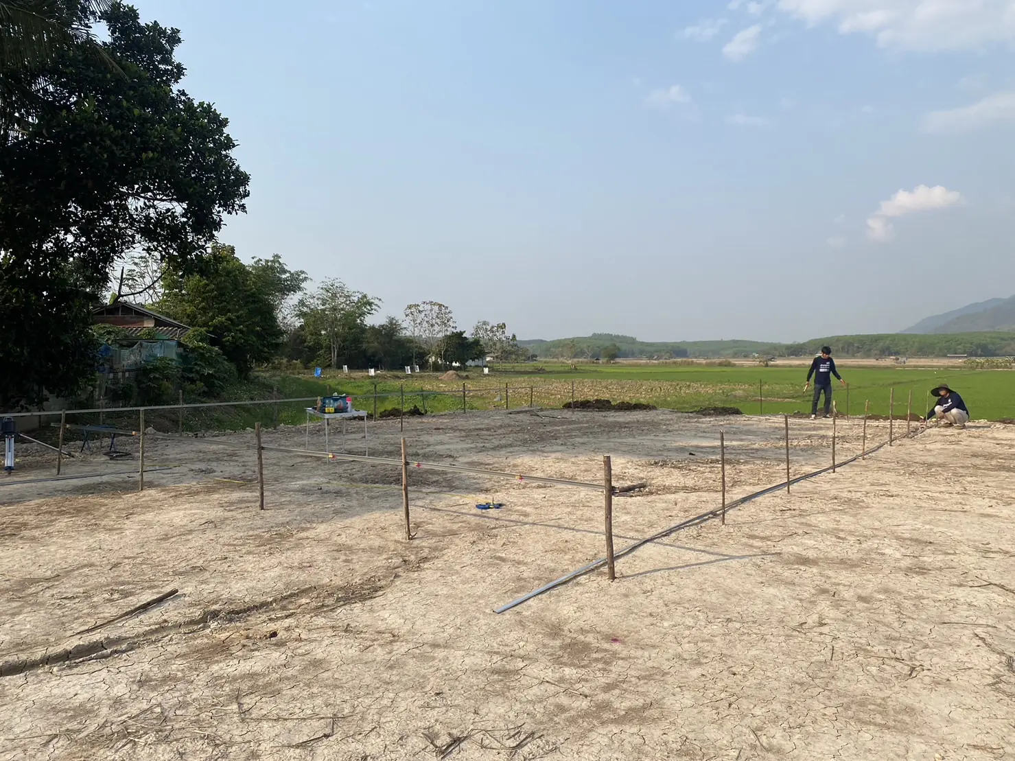 ที่ดินเปล่ากับแนวหมุดผังบ้าน