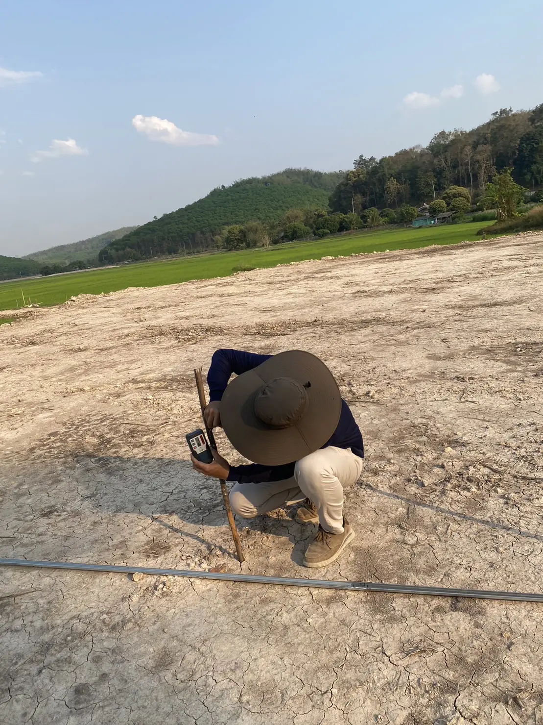 ปรับแนวเชือกให้ได้ฉาก