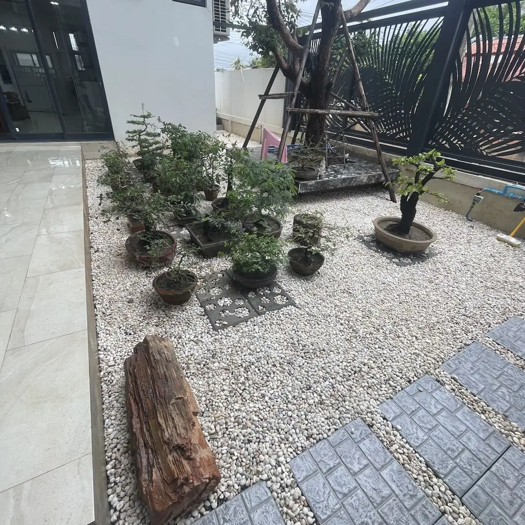 สวนหินกับไม้พุ่ม